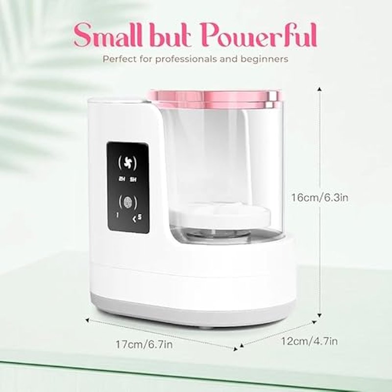 BRISEL 3-in-1 Electric Makeup Brush Cleaner & Dryer, USB Automatic with LED Light, Fast Deep Cleaning & Quick Drying for All Brush Sizes, White & Rose Gold Beauty Tool