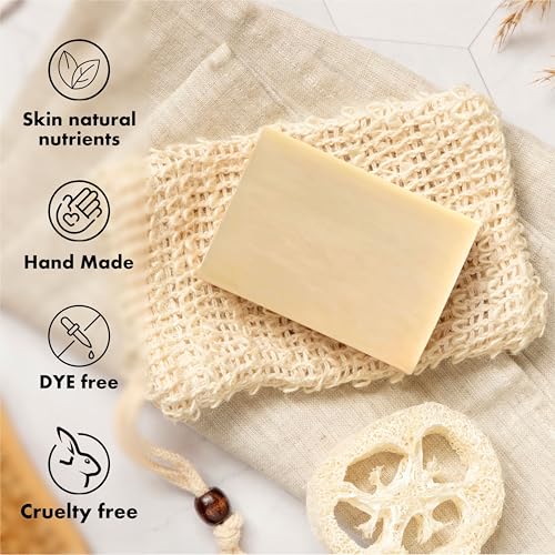 Olive Oil Soap Bar - Handmade 100% Natural & Vegan - Pack of 9 (5.3 oz Each) Variation of THIS listing