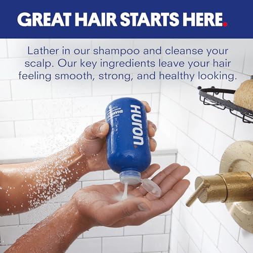 Huron Shampoo for All Hair Types - Hydrating & Strengthening 2-Pack - 11.7 oz