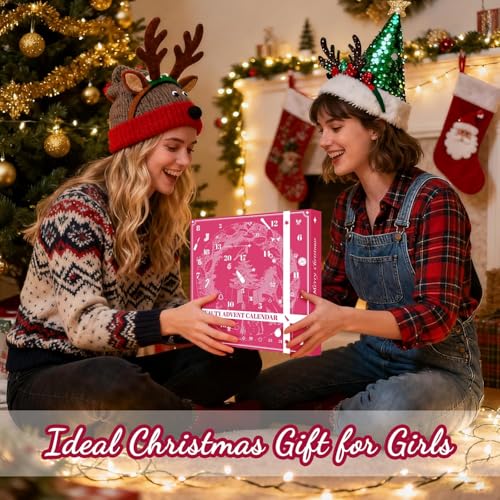 Obmyllax Hot Pink Makeup Advent Calendar 2025 — 24 Beauty Surprise Gifts