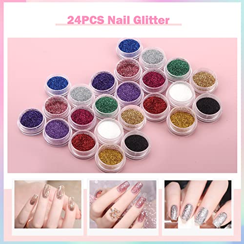 Acrylic Nail Kit for Beginners with Practice Hand & Drill - Gift Set