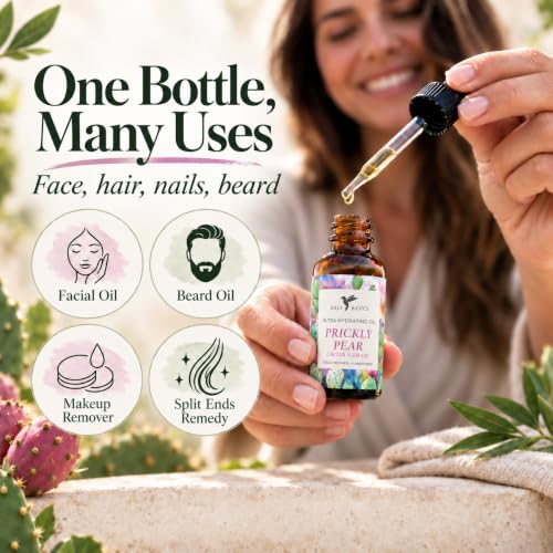 Prickly Pear Seed Oil - Organic Cold-Pressed Facial & Hair Oil - 2 oz - Variation of THIS listing