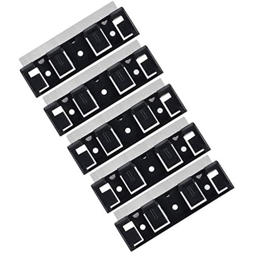 hygger Stainless Steel Replacement Magnetic Scraper Blades Razor for HG-815 Cleaner 5-Pack (Small)