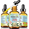Botanical Beauty MONOI OIL Original Tiare flowers in Coconut Oil 100% Natural Pure for FACE, SKIN, BODY, HAIR, NAILS (2 Fl Oz)
