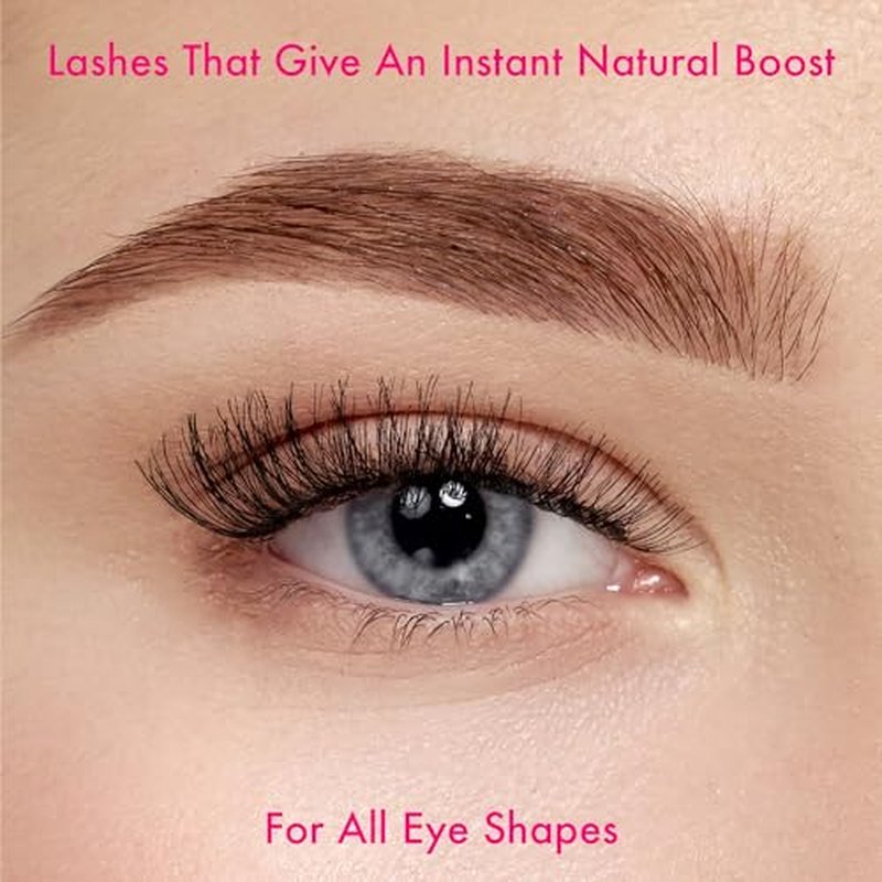 i?ENVY 5 Pairs Demi Wispies False Lashes (1 Pack), Premium Quality 100% Human Hair, Fluffy Feathered Eyelashes with Volume & Curl, Natural Look, Lightweight, Comfortable, Reusable for Everyday Wear