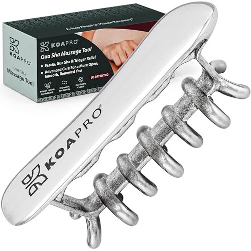 KOAPRO Facial Facia Blaster Tool for Sensitive Fascia Blasting - Face Gua Sha Tool Helps Lymphatic Drainage and Cellulite Reduction, Neck and Face Fascia Roller for Tight Skin, Deep Tissue Massager