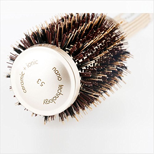 Professional Hair Brush Set with Thermal Aluminum Tubes & Clips for Styling & Curling