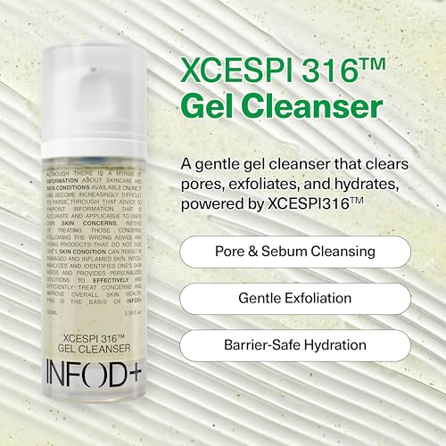 Gentle Low pH Facial Gel Cleanser for Sensitive Skin & Pore Care
