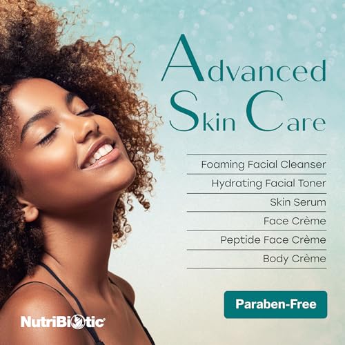 NutriBiotic Peptide Face Creme with GSE & Botanical Extracts 2 Oz Pack of 2 – Hydrating Collagen Support