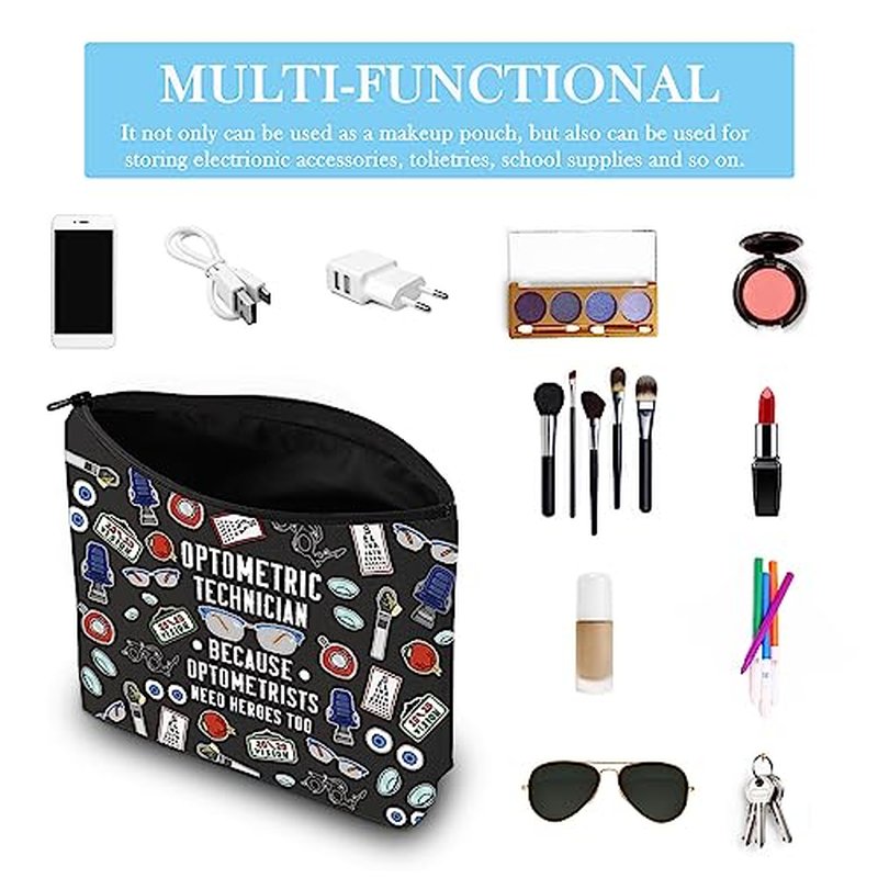 GJTIM Optometry Graduation Gift for Optometrist & Optometric Technician - Vision Care Survival Kit Makeup Bag