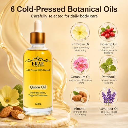 ERAE Queen Body Oil - Botanical Hydrating & Firming Oil for Crepe Skin - Variation 1