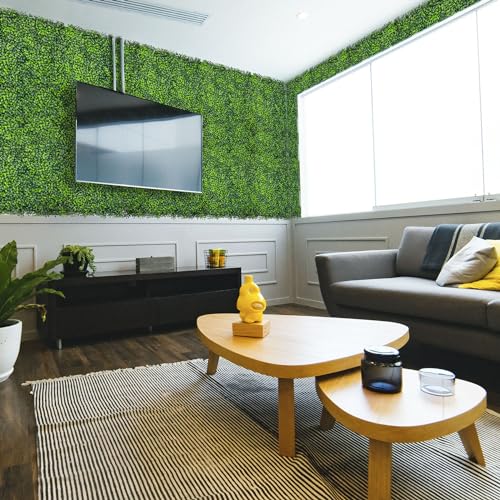 48x128 Inch Artificial Green Ivy Privacy Fence Screen - Durable Outdoor Panel