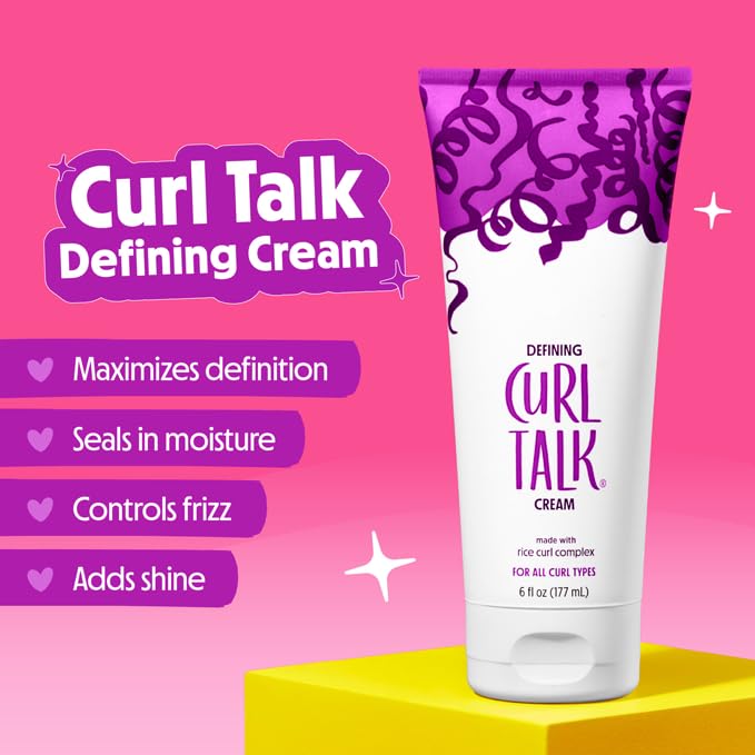 Curl Talk Ṅöẗ Ÿöüṛ Ṁöẗḧëṛ Frizz Control Defining Curl Cream, 6 fl oz