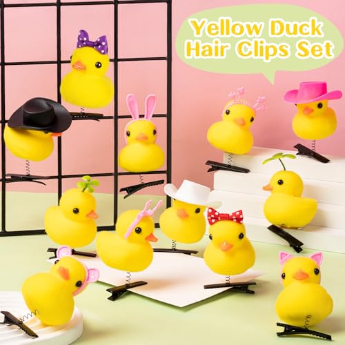 Yellow Duck Hair Clips 36Pcs Rave Accessories for School Party Festival - Variation of THIS listing