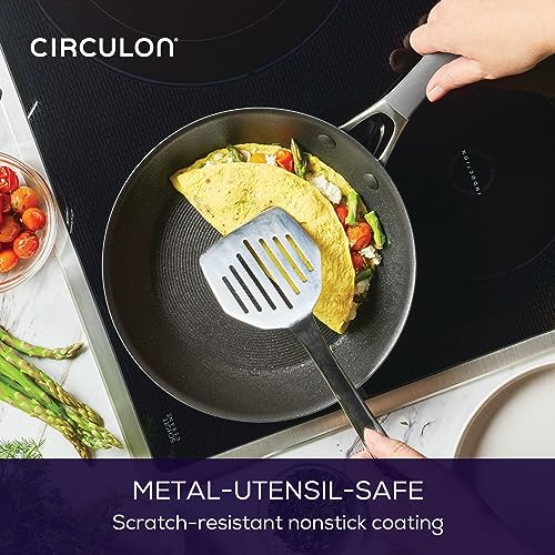 Circulon A1 Series 2-Piece Frying Pan Set with Skillet (8.5" & 10"), Graphite