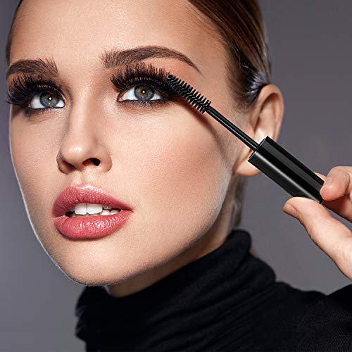 Black 40 Pcs 10ml Empty Mascara Tubes with Wand and Accessories