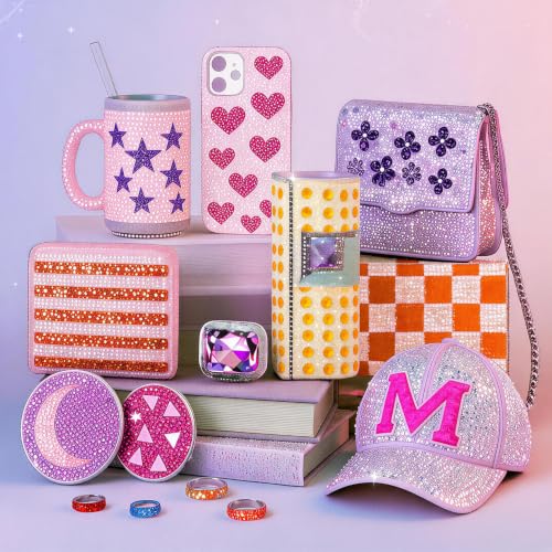 60000Pcs Rhinestone Bedazzling Kit with Glue & Tools for Crafts and Nail Art