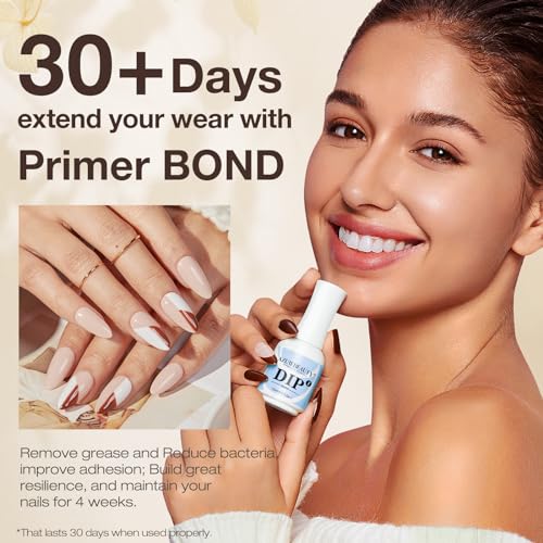 AzureBeauty A2-Clear Dip Powder Liquid Set - 5 Pack, 15ml Each, Long-Lasting Nail System