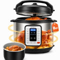 KINGBULL 8Qt Electric Pressure Cooker 12-in-1 Multi Cooker, Stainless Steel