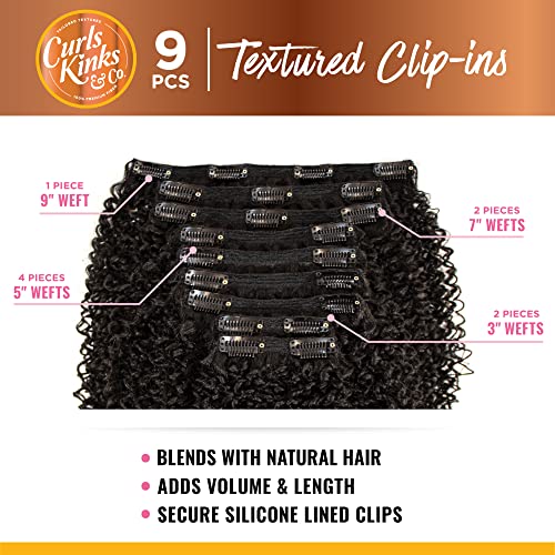 Sensationnel Curls Kinks & Co Clip-In Hair Extensions TH2/30 - 10 Inch, Natural Texture