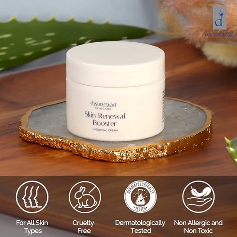 Distinction Skin Renewal Booster ? Hydrating Face Moisturizer ? Anti Aging Cream for Fine Lines & Wrinkles ? Hydrates, Softens & Boosts Radiance ? Daily Facial Cream for All Skin Types ? 1 Oz
