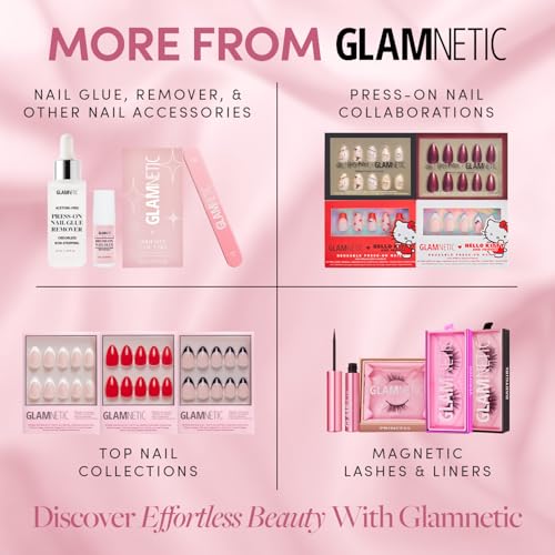 Glamnetic Nail Decal Tweezers | Dual-Ended Nail Art Tool, Precision Tip & Silicone | Easy, Mess-Free Applicator Manicures & Press-On Nails