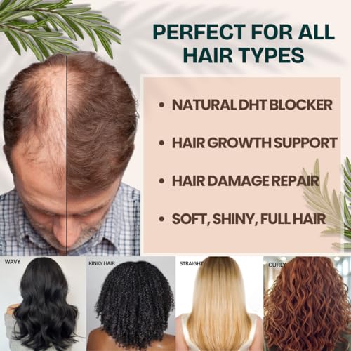 Rosemary Castor Oil for Hair Growth - Glass Bottle 16 Fl Oz - Live Fraiche