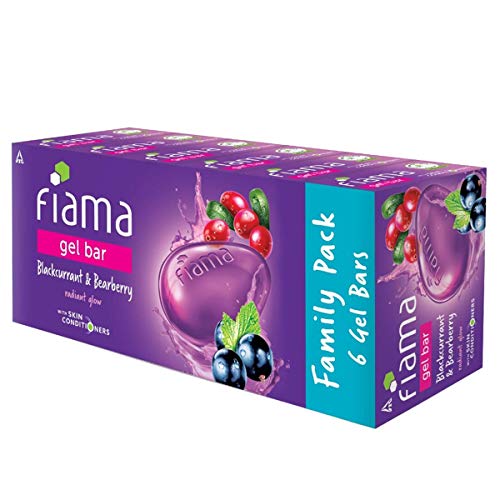 Fiama Gel Bar Blackcurrant and Bearberry, 125g (Count of 6)