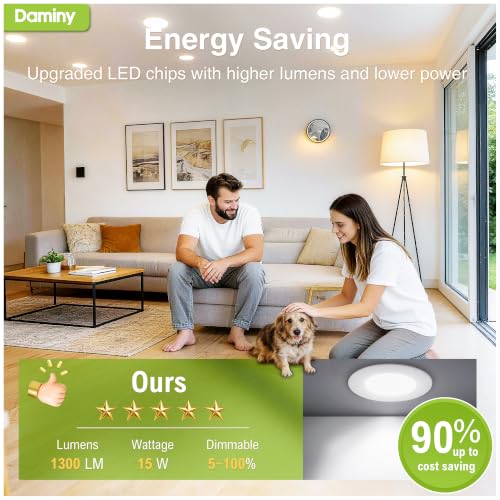 White 7 Inch LED Recessed Downlights 12 Pack Canless Wafer Lighting