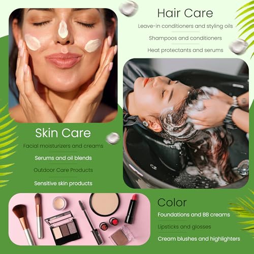 Coco Caprylate Oil for Cosmetics (8 Oz / 236 mL) Coco-Caprylate Plant-Based Emollient for Cosmetics, Serums, and Conditioners Natural Silicone Alternative for Skin and Hair Care Formulations