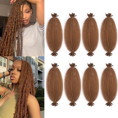 Pre-Separated Afro Twist Hair Extensions #30 18 Inch Pack of 8 for Braiding & Styles