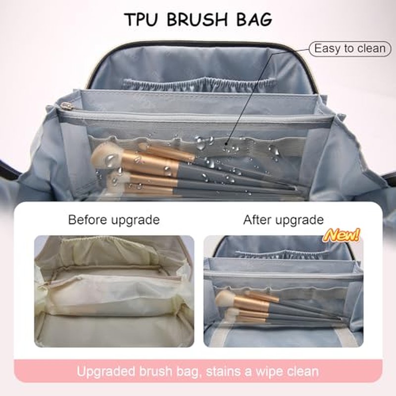3C4G Butterfly Away Kids Travel Toiletries & Cosmetic Set with TSA Approved Travel Bottles, Girls Lip Gloss, Kids Nail Polish & More - Girls Makeup Bag, Travel Bottles for Toiletries by Make It Real