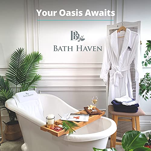 Bath Haven Classic Body Pillow for Tub with 3D Mesh Support & Secure Suction