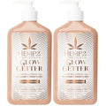 Hempz Glow Getter Body Lotion,Hydrating Moisturizer with Shimmer,17 oz.,(Pack of 2)