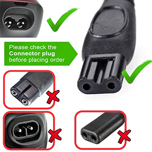 T POWER 15V Charger for Philips One Blade QP2630 QP6510 QP6520 Norelco QG3200 QG3320 QG3300 Series All-in-One 7900 Philips Shaver QT4070 QG3380 QG3360 HQ8505 Shaver Ac Dc Adapter Power Supply