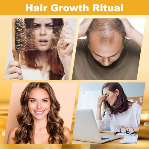 Herbal Hair Oil with Rosemary, Coconut, Black Seed & Almond - 2 Fl Oz, Scalp Serum for Dry Itchy Scalp, Natural Hair Treatment