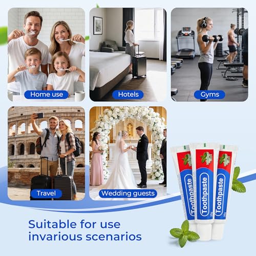 Travel Toothpaste Bulk Pack 200 Tubes - 25g Portable Oral Care Set