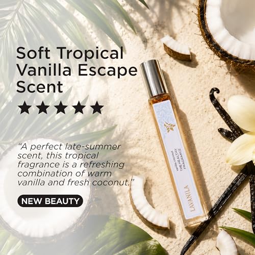 Lavanila Vanilla Coconut Perfume Roll-On 0.32 Fl Oz Travel Size - Tropical Fragrance