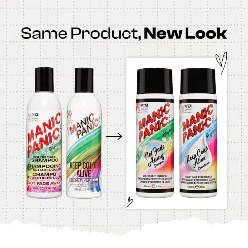 Manic Panic Color Safe Shampoo & Conditioner Set - 8 oz for Vibrant Hair Care