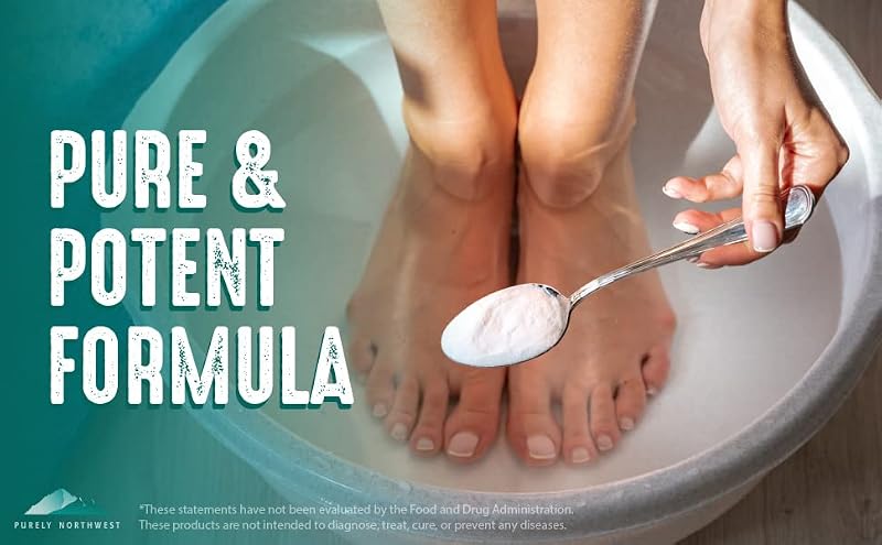 Foot Soak with Tea Tree & Peppermint for Foot Odor Athletes Foot Epsom Salt