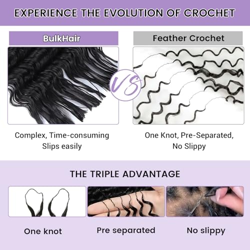 16 Inch Burmese Curly Human Hair Crochet Braids - Honey Blonde Highlights 60g