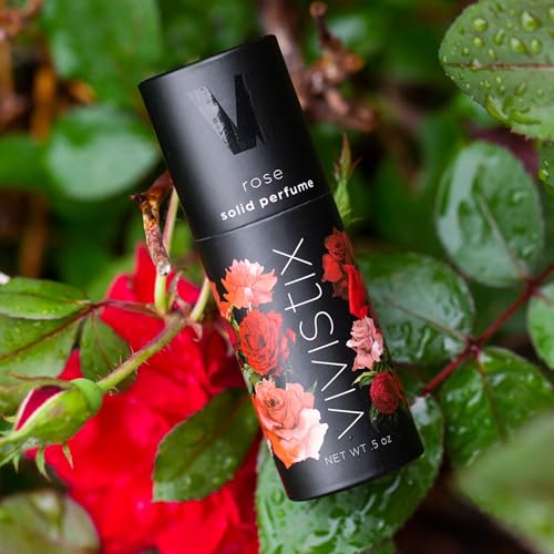 Solid Rose Scent Perfume Stick - Travel-Friendly, Paraben-Free, Made in USA