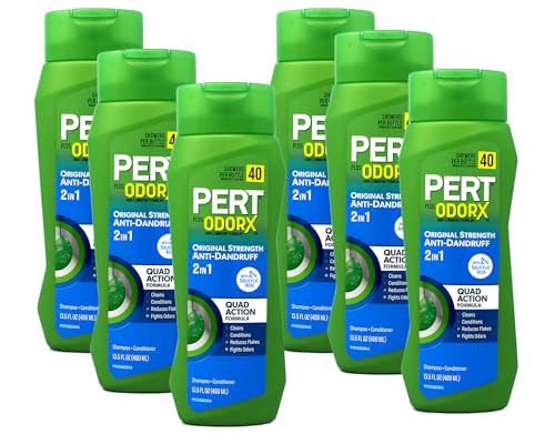 Anti-Dandruff 2-in-1 Shampoo and Conditioner - Classic Clean Scent, 13.5 Fl Oz, Pack of 6