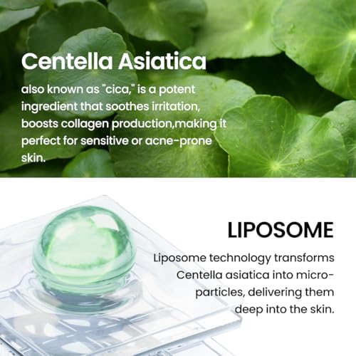 Liposome Soft Calming Cream, Centella Asiatica TECA Moisturizer for Sensitive Skin, Skin Protection and Soother, Korean Skincare for Trouble Care (2.70 fl. oz, 80ml)