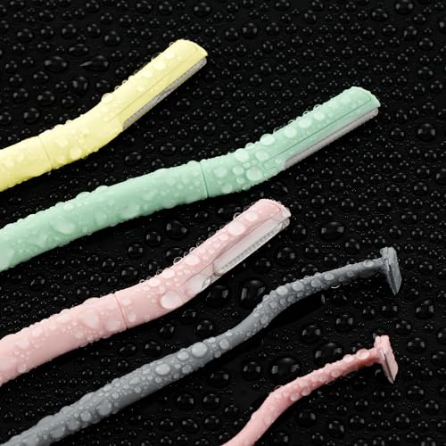 Eyebrow Razors w/Dermaplane Razors Set - Japanese Blades Razors - Small Face Razors for Peach Fuzz and Fine Hair, Multipurpose Exfoliating Dermaplaning Tools for Men, 12 Packs