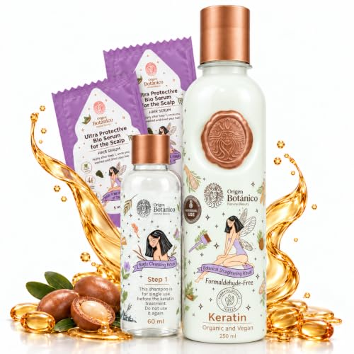 Organic Keratin Hair Treatment 250ML - Smoothing, Anti-Frizz, Natural Oils