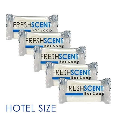 Freshscent 1 oz Bar Soap Pack of 100 Travel Size Individually Wrapped