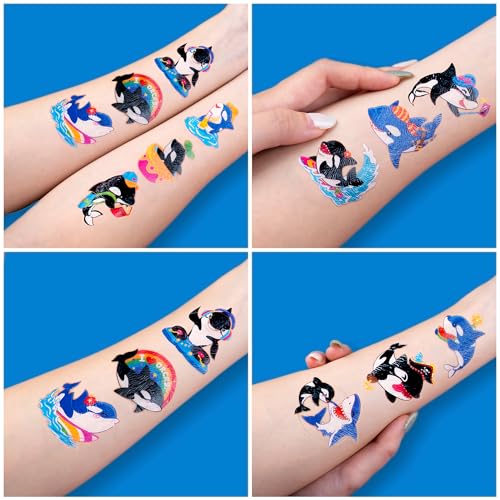 Valentine¡¯s Day Temporary Tattoos ? Red Heart Freckle Stickers, Love Angel & Sexy Lips Fake Tattoos for Women & Girls, Romantic Party Face & Body Decals (5 Sheets)