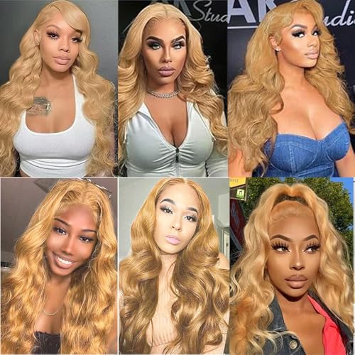 Bafamiya 30 Inch Honey Blonde Body Wave Human Hair Bundles - Unprocessed Virgin Brazilian Extensions