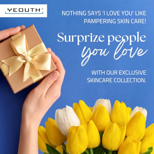 YEOUTH Skin Care Set: Retinol Serum with Hyaluronic Acid, Vitamin C & Super Face Serum, Cleanser, Toner, Eye Gel, Neck Cream, Face Cream 8-Piece Skincare Kit For Women